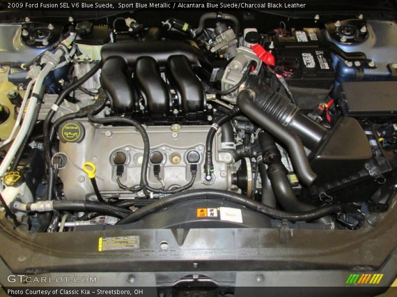  2009 Fusion SEL V6 Blue Suede Engine - 3.0 Liter DOHC 24-Valve Duratec V6