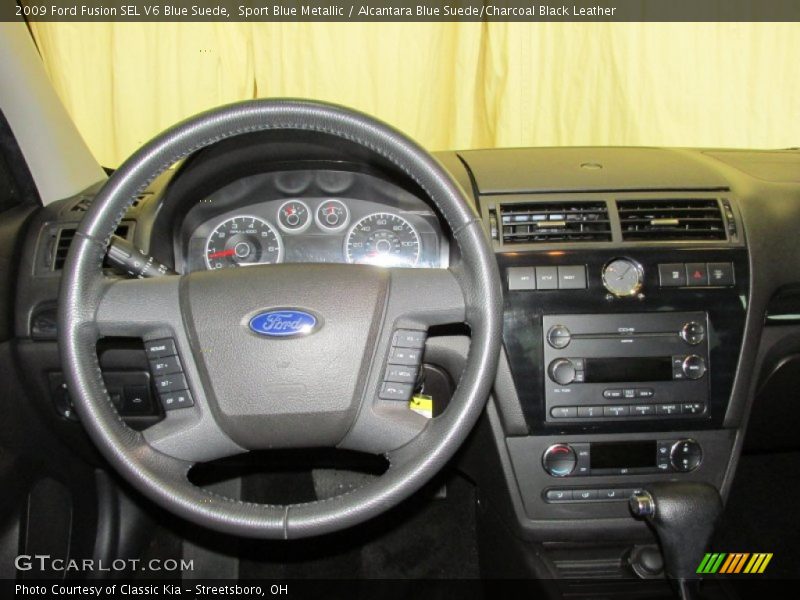 Dashboard of 2009 Fusion SEL V6 Blue Suede