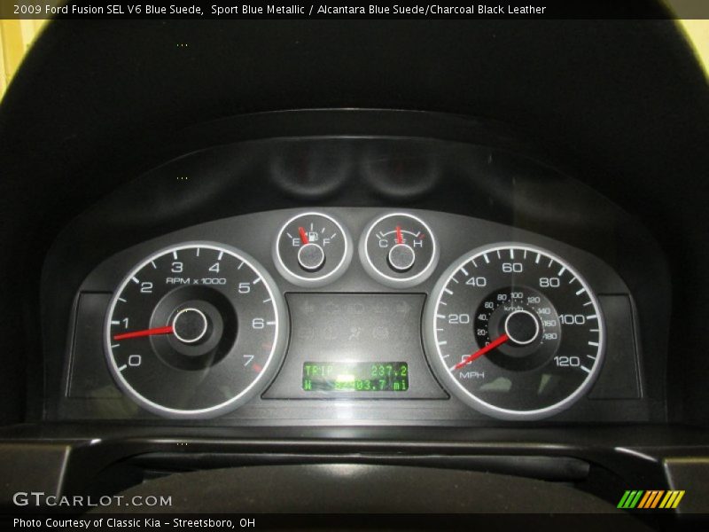  2009 Fusion SEL V6 Blue Suede SEL V6 Blue Suede Gauges