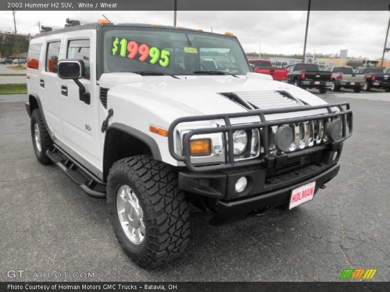 White / Wheat 2003 Hummer H2 SUV
