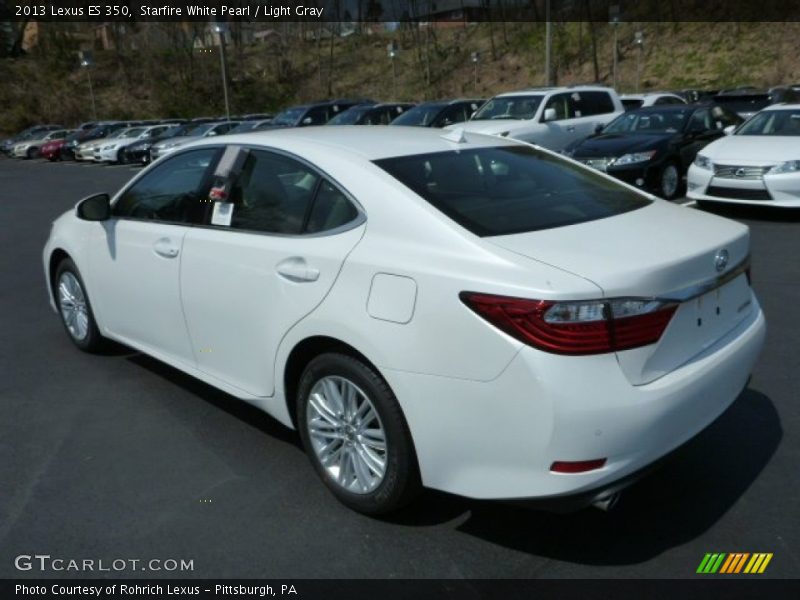 Starfire White Pearl / Light Gray 2013 Lexus ES 350