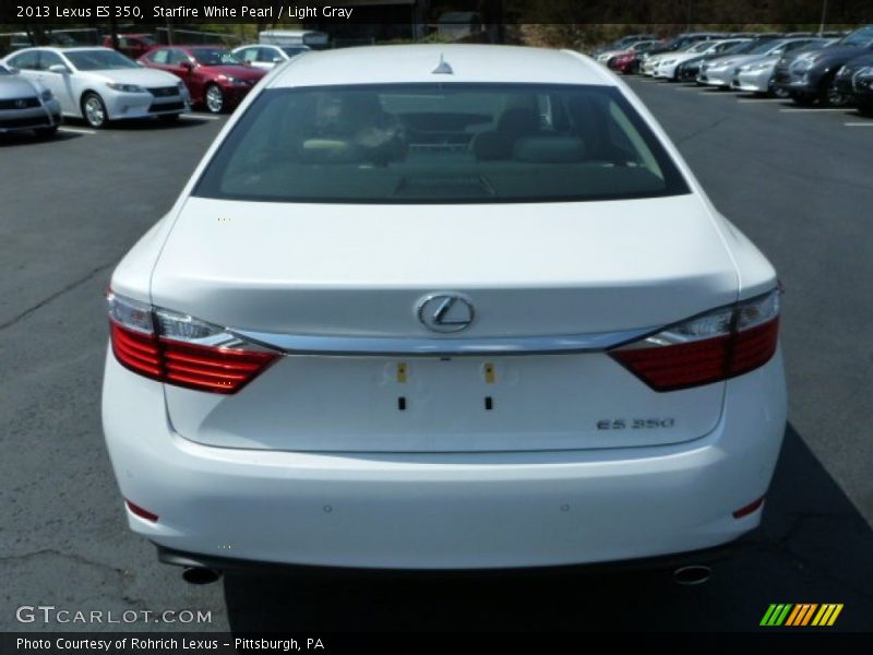 Starfire White Pearl / Light Gray 2013 Lexus ES 350