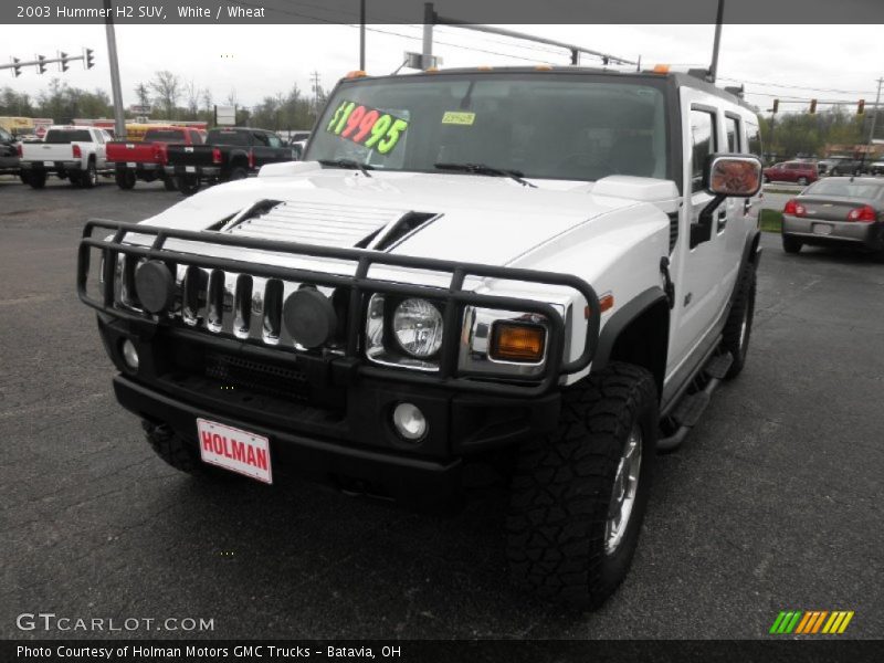 White / Wheat 2003 Hummer H2 SUV