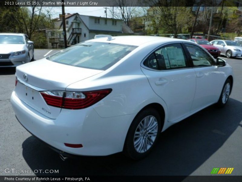 Starfire White Pearl / Light Gray 2013 Lexus ES 350