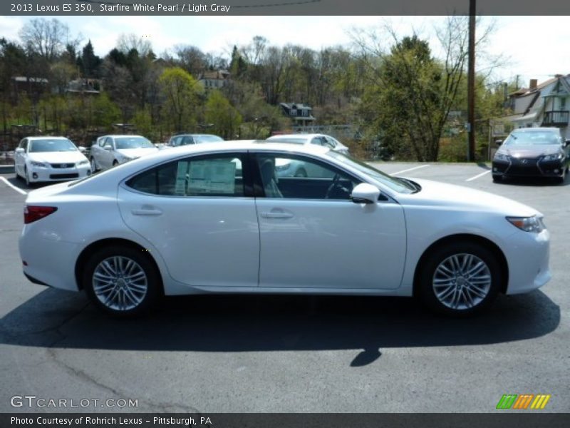 Starfire White Pearl / Light Gray 2013 Lexus ES 350