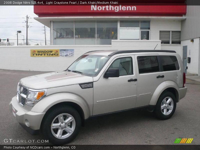 Light Graystone Pearl / Dark Khaki/Medium Khaki 2008 Dodge Nitro SLT 4x4