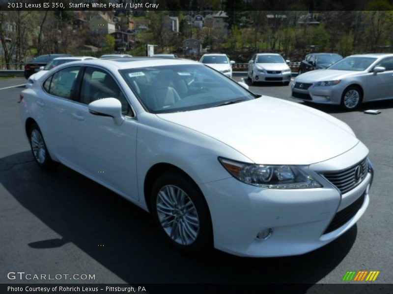 Starfire White Pearl / Light Gray 2013 Lexus ES 350