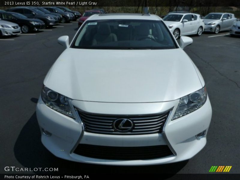 Starfire White Pearl / Light Gray 2013 Lexus ES 350
