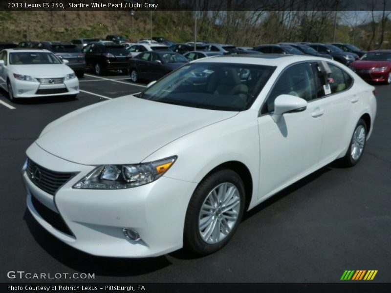 Starfire White Pearl / Light Gray 2013 Lexus ES 350