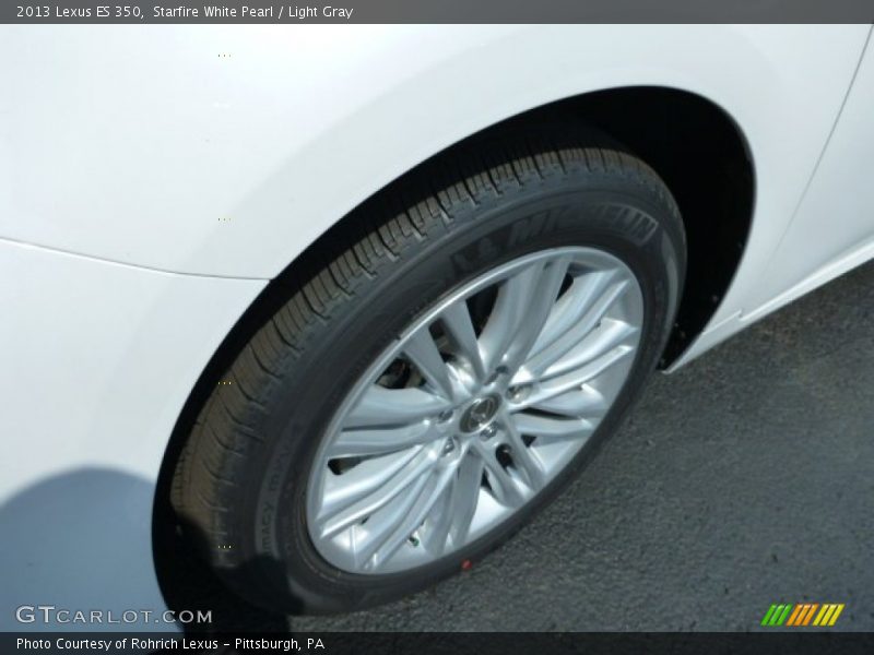 Starfire White Pearl / Light Gray 2013 Lexus ES 350