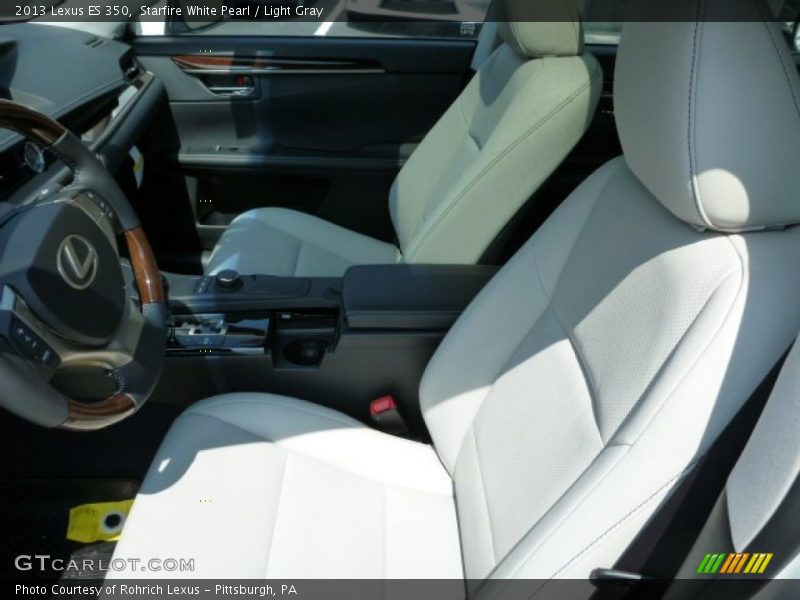 Starfire White Pearl / Light Gray 2013 Lexus ES 350