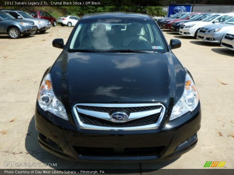 Crystal Black Silica / Off Black 2012 Subaru Legacy 2.5i