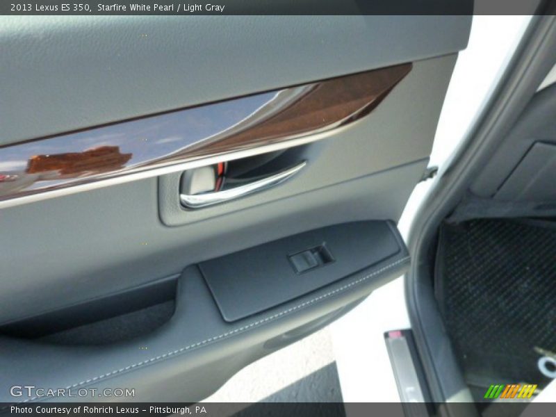 Starfire White Pearl / Light Gray 2013 Lexus ES 350