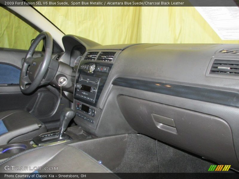  2009 Fusion SEL V6 Blue Suede Alcantara Blue Suede/Charcoal Black Leather Interior