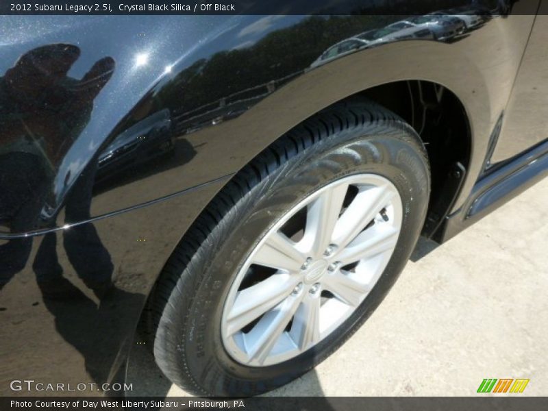 Crystal Black Silica / Off Black 2012 Subaru Legacy 2.5i