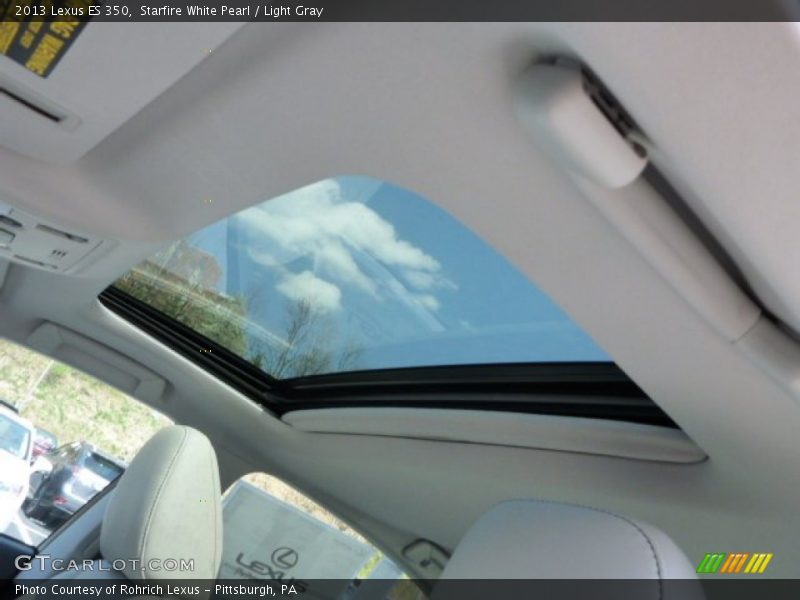 Starfire White Pearl / Light Gray 2013 Lexus ES 350