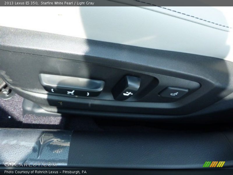 Starfire White Pearl / Light Gray 2013 Lexus ES 350