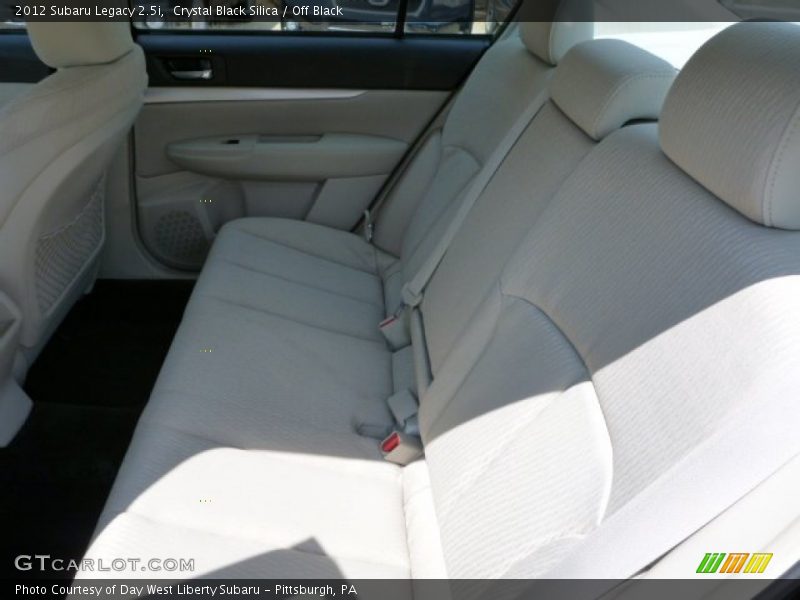 Crystal Black Silica / Off Black 2012 Subaru Legacy 2.5i