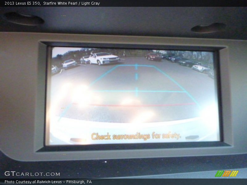 Starfire White Pearl / Light Gray 2013 Lexus ES 350