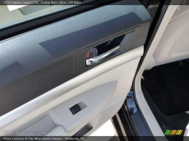 Crystal Black Silica / Off Black 2012 Subaru Legacy 2.5i