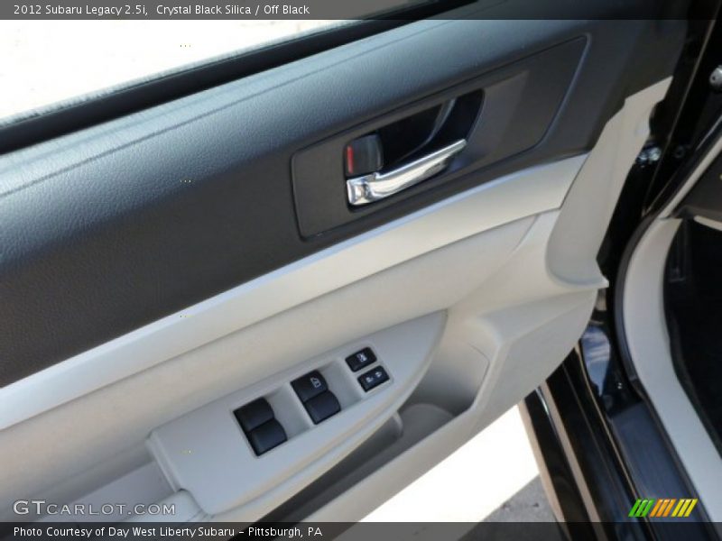 Crystal Black Silica / Off Black 2012 Subaru Legacy 2.5i