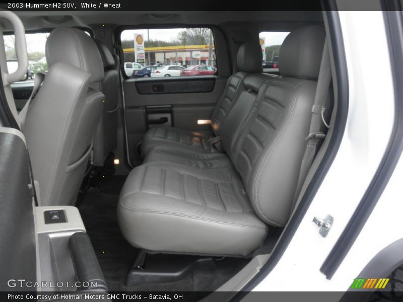 Rear Seat of 2003 H2 SUV