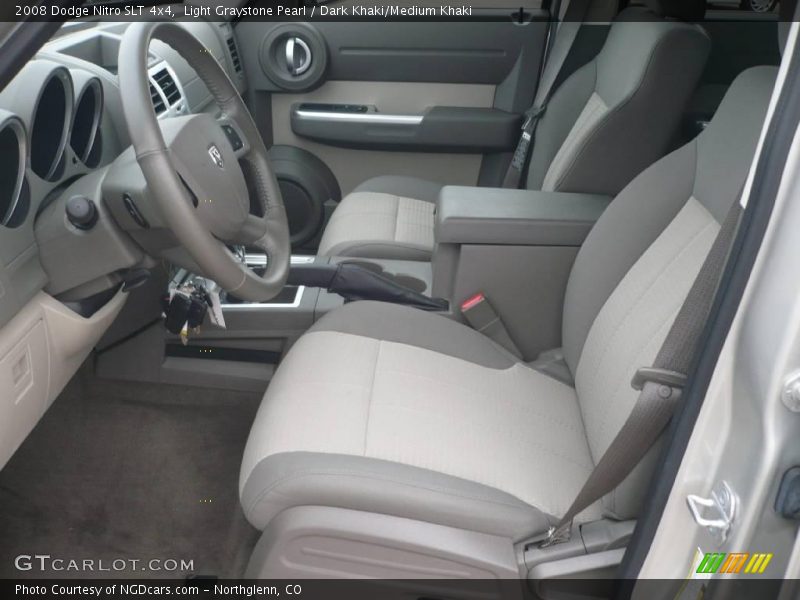 Light Graystone Pearl / Dark Khaki/Medium Khaki 2008 Dodge Nitro SLT 4x4