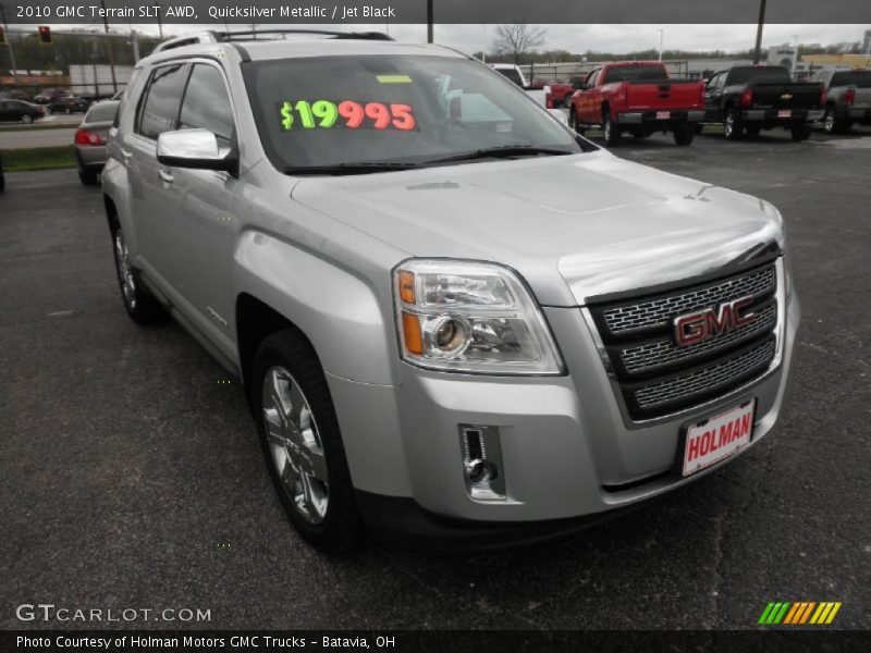 Quicksilver Metallic / Jet Black 2010 GMC Terrain SLT AWD
