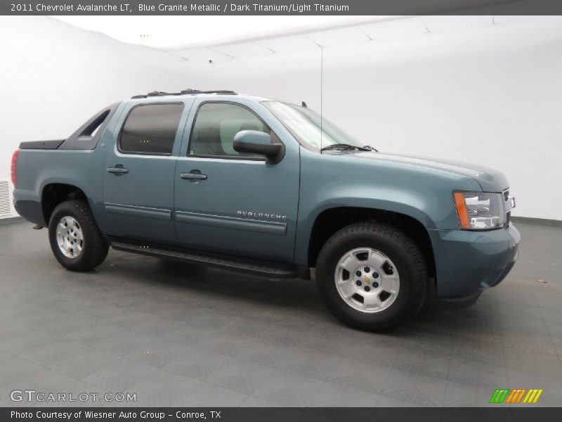 Blue Granite Metallic / Dark Titanium/Light Titanium 2011 Chevrolet Avalanche LT