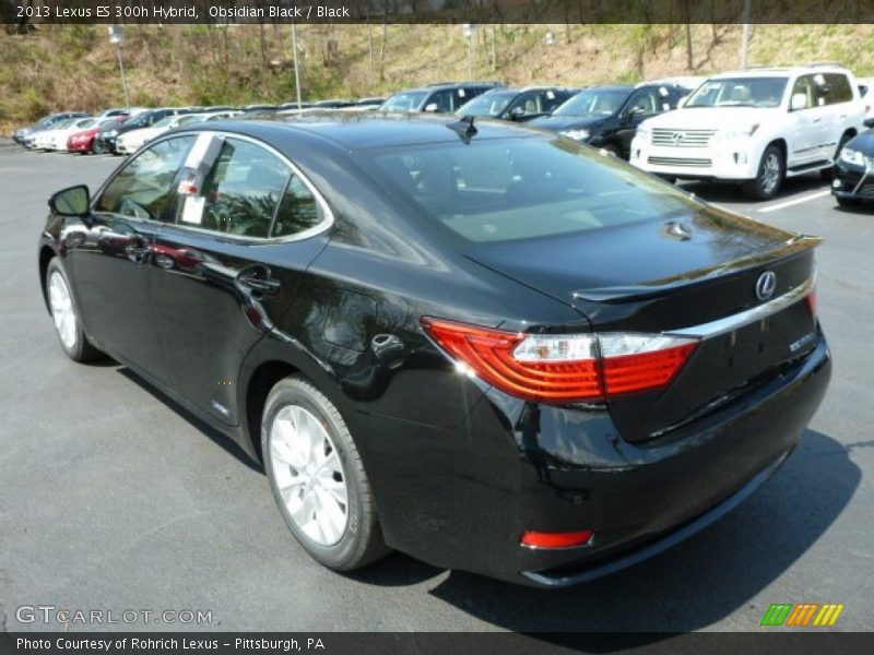 Obsidian Black / Black 2013 Lexus ES 300h Hybrid