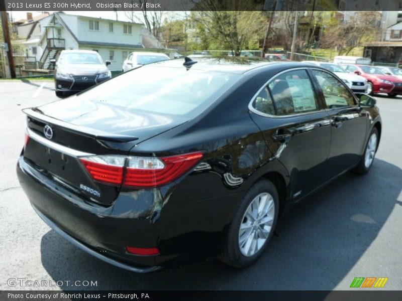 Obsidian Black / Black 2013 Lexus ES 300h Hybrid