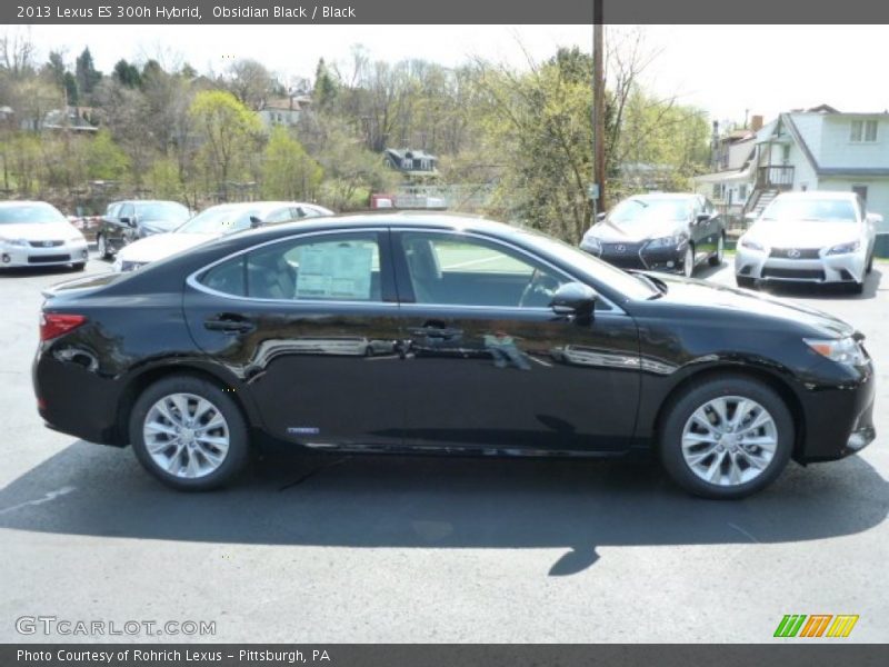 Obsidian Black / Black 2013 Lexus ES 300h Hybrid