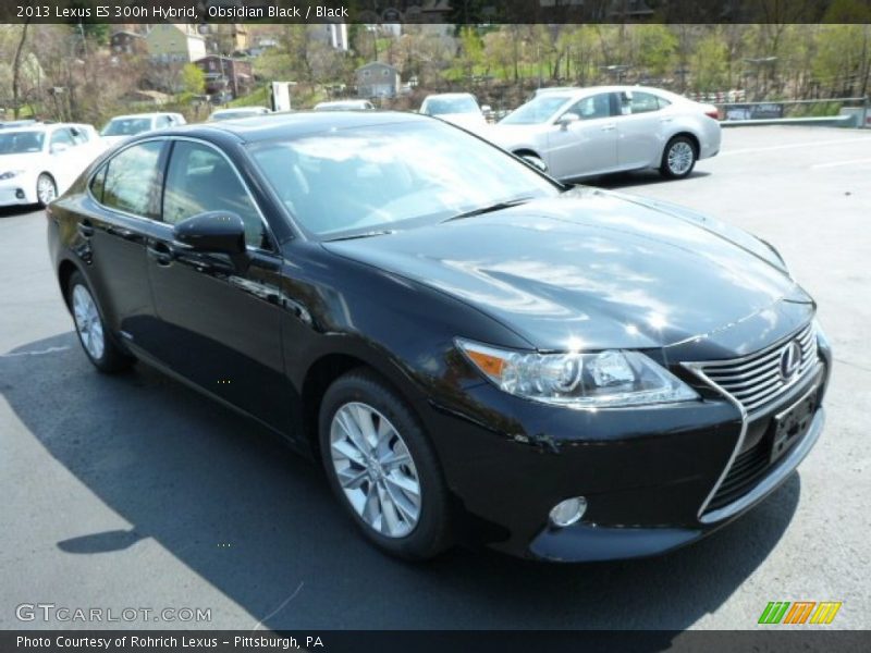 Obsidian Black / Black 2013 Lexus ES 300h Hybrid