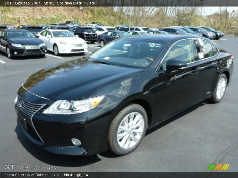 Obsidian Black / Black 2013 Lexus ES 300h Hybrid
