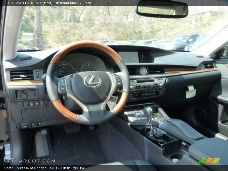 Obsidian Black / Black 2013 Lexus ES 300h Hybrid