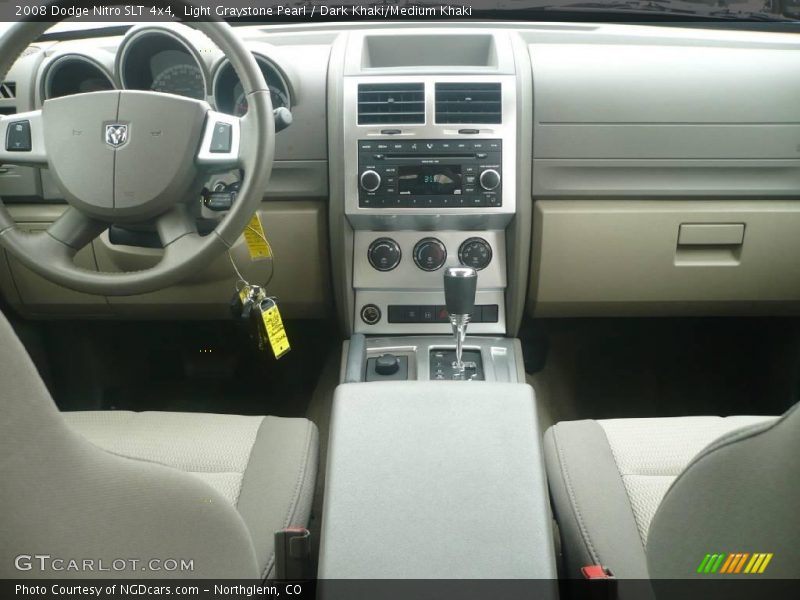 Light Graystone Pearl / Dark Khaki/Medium Khaki 2008 Dodge Nitro SLT 4x4