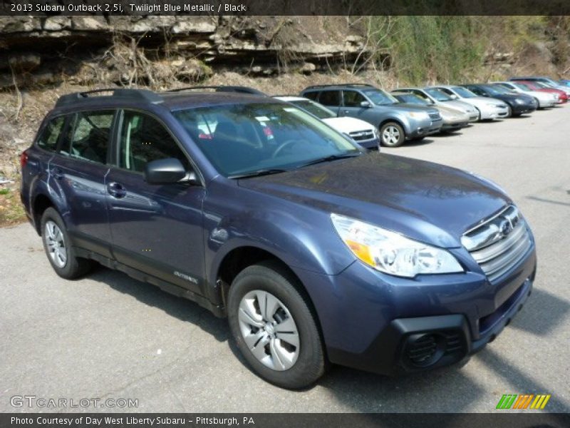 Twilight Blue Metallic / Black 2013 Subaru Outback 2.5i