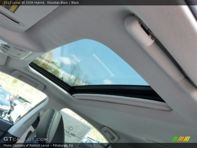Obsidian Black / Black 2013 Lexus ES 300h Hybrid