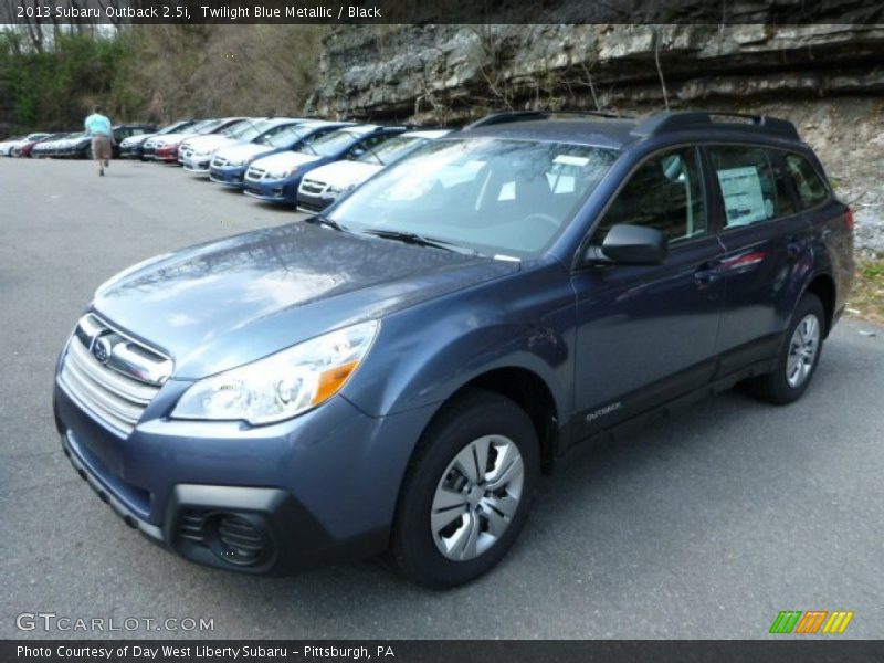 Twilight Blue Metallic / Black 2013 Subaru Outback 2.5i