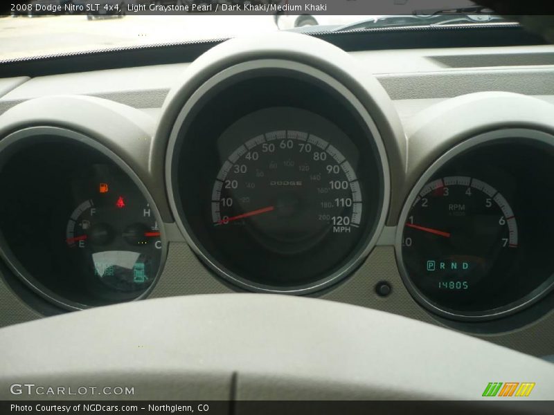 Light Graystone Pearl / Dark Khaki/Medium Khaki 2008 Dodge Nitro SLT 4x4