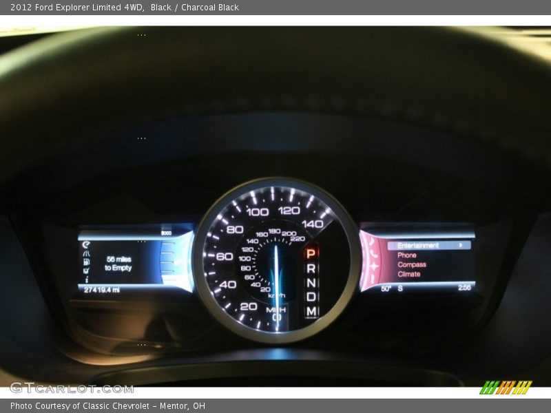  2012 Explorer Limited 4WD Limited 4WD Gauges