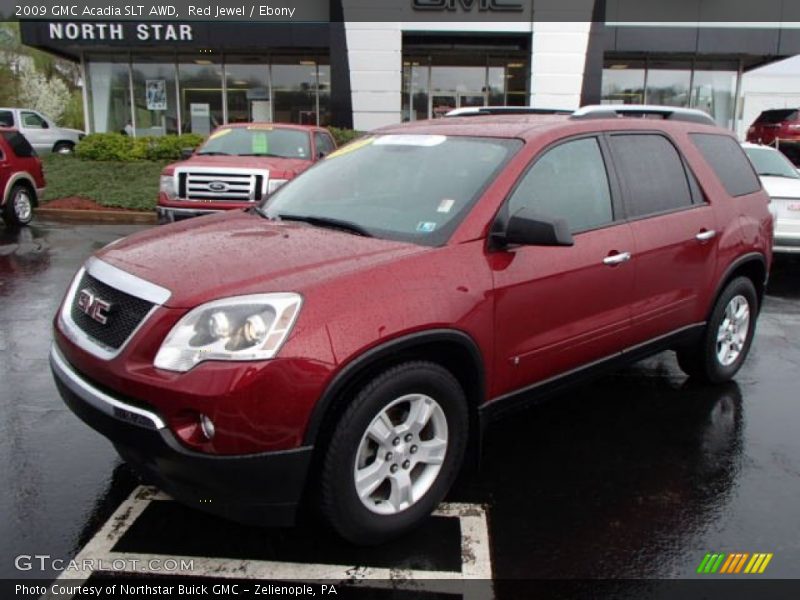 Red Jewel / Ebony 2009 GMC Acadia SLT AWD