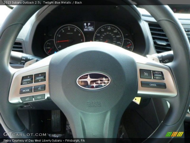 Twilight Blue Metallic / Black 2013 Subaru Outback 2.5i