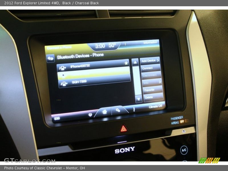 Black / Charcoal Black 2012 Ford Explorer Limited 4WD