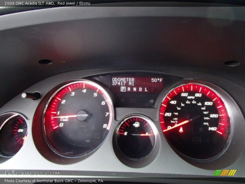 Red Jewel / Ebony 2009 GMC Acadia SLT AWD