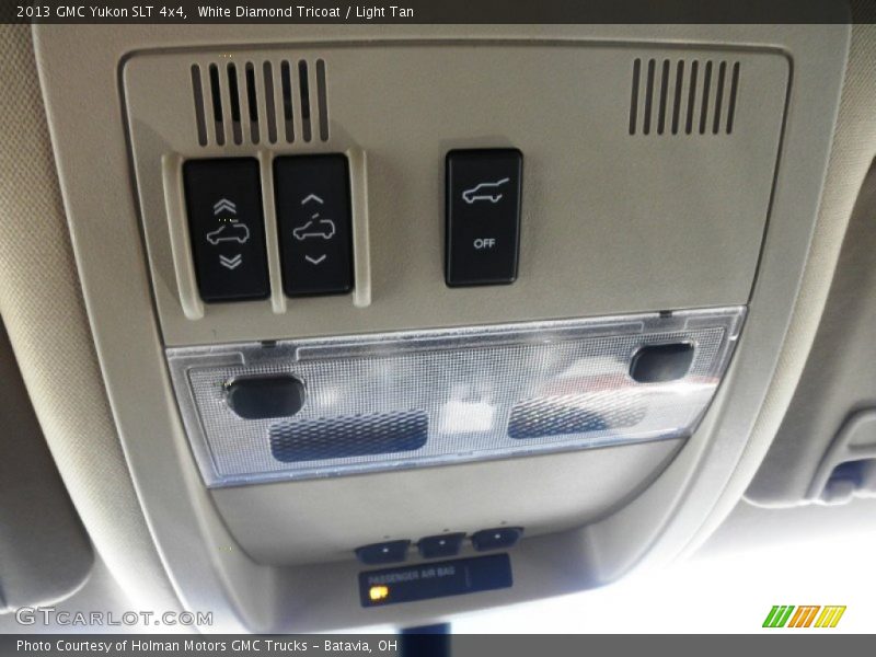 White Diamond Tricoat / Light Tan 2013 GMC Yukon SLT 4x4