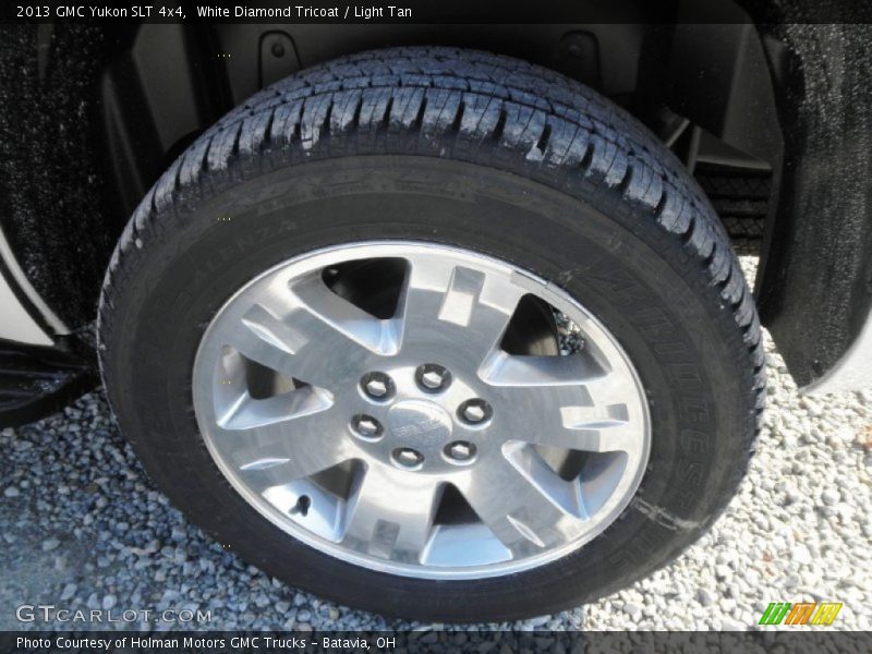 White Diamond Tricoat / Light Tan 2013 GMC Yukon SLT 4x4