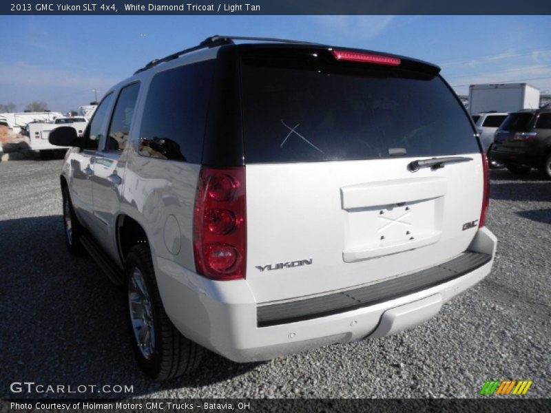 White Diamond Tricoat / Light Tan 2013 GMC Yukon SLT 4x4