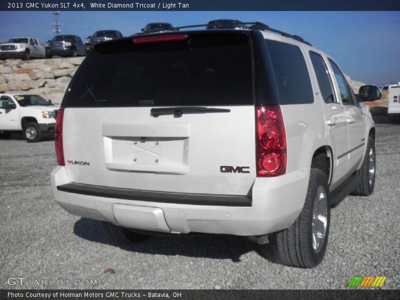 White Diamond Tricoat / Light Tan 2013 GMC Yukon SLT 4x4