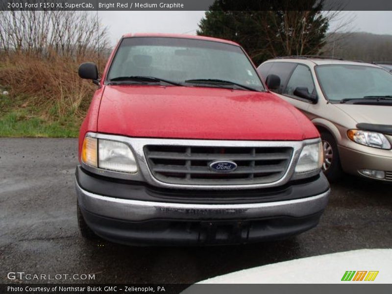 Bright Red / Medium Graphite 2001 Ford F150 XL SuperCab